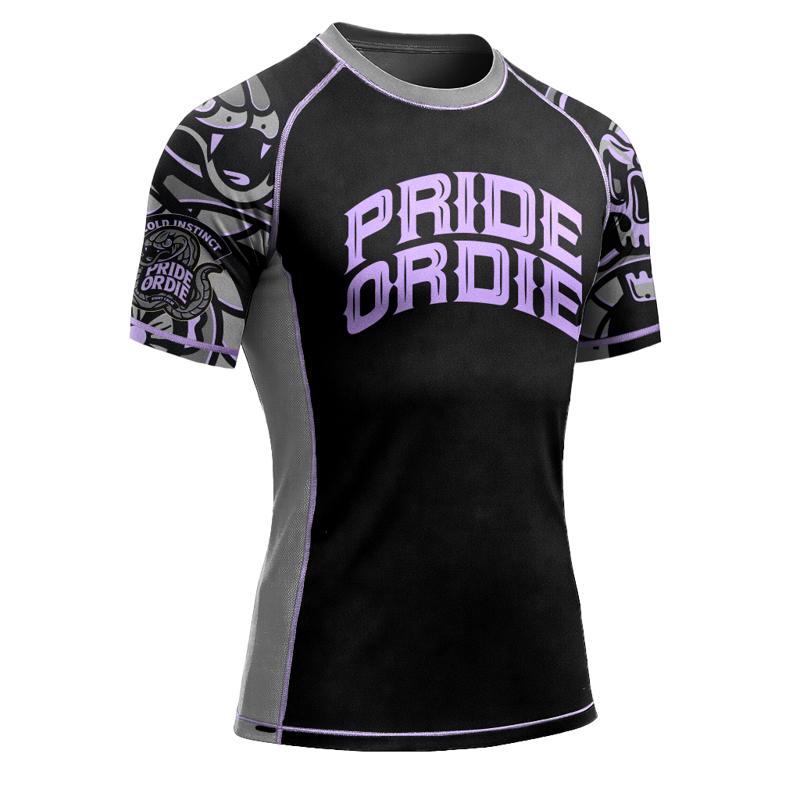 PRIDE OR DIE cold instinct RASHGUARD - grey